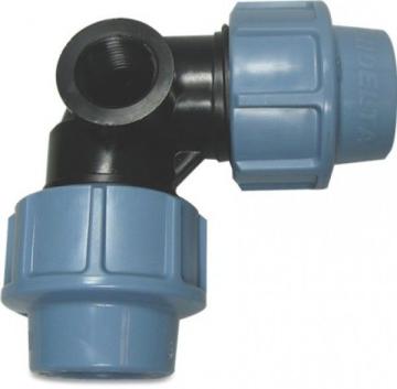 PP Knie 90° met zijaansluiting