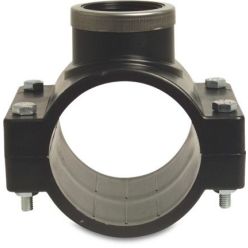 PP aanboorzadel 40mm x 1/2" klem x binnendraad 10bar zwart